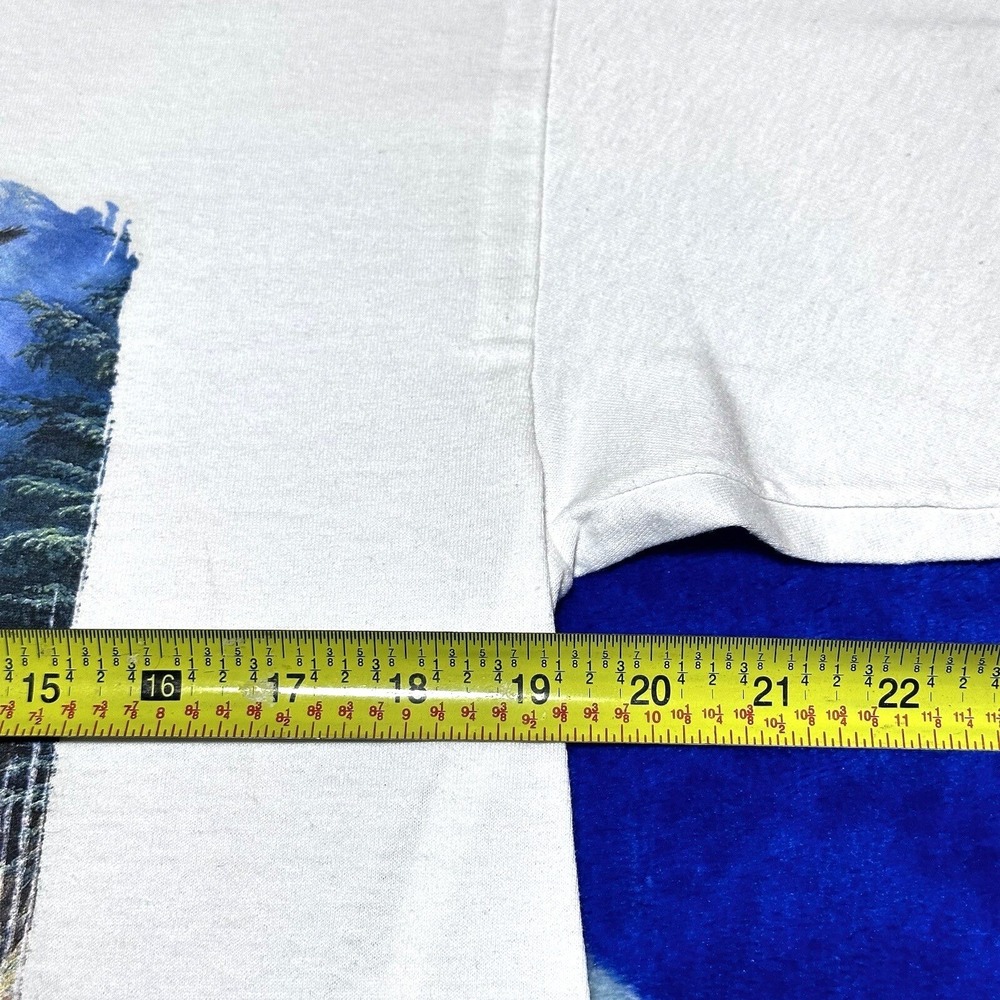 Vintage 90s Wild Wings Eagle Scenic Waterfall Nature T-Shirt Size‎ Medium - Picture 7 of 8